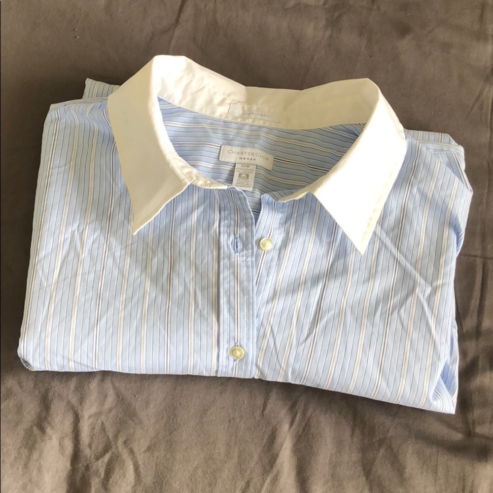 Blue Button Down